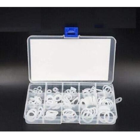 225-piece food-grade clear silicone rubber O-ring kit, various sizes