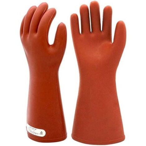 Lineman 12kV High Voltage Insulated Rubber Electrical Gloves for Electricians - Protective Insulating Gloves for Women (1/4)