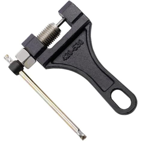 Chain breaker tool for motorcycles, ATVs, quads, go-karts, and scooters, compatible with 420, 428, 520, 525, 528, and 530 chains for disassembly and repair. (1/4)