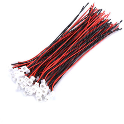 Pack of 20 sets of 1.25 mm² 2-pin male and female micro connectors with cables (2-pin)