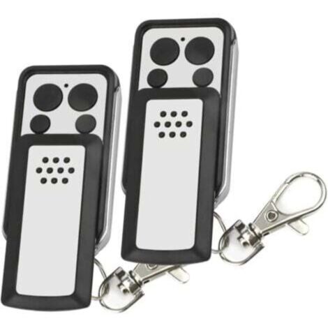 Télécommande - 2 Boutons à clapet- Compatible avec la plupart des motorisations avidsen, Grise, Autonomie de 2 ans - 114253