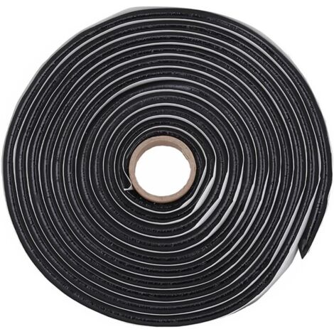 Black Butyl Tape 9.5 mm x 4 m Butyl Tape Waterproof Tape for Bonding and Sealing Car Taillights Headlights Windows and Drain Hole Covers (1, 9.5mm) (1/4)