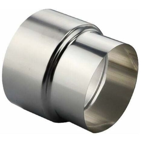 Stainless steel chimney flue reducer fitting - Ø 80 mm / Ø 70 mm (1 piece)