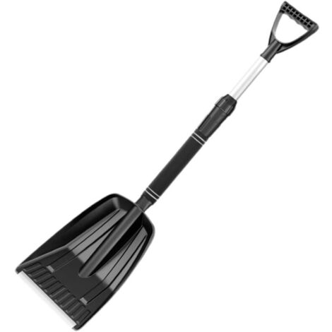 Large, multifunctional snow removal tool with a sturdy and durable handle. (1/4)