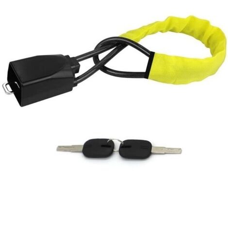 Car Steering Wheel Lock - Car Steering Wheel Lock, Anti-Theft Auto Security, Universal Stainless Steel Steering Wheel Lock with 2 Keys for Cars, Vans, and Trucks (1/4)