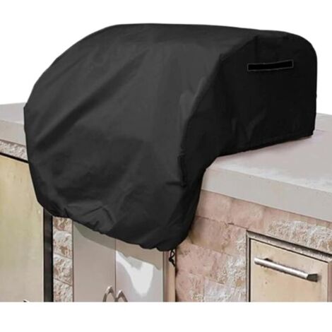 Protective cover for barbecue – Integrated top barbecue shield for patio installation. 210D Oxford fabric with secure fit, dustproof and waterproof lawn protection. (1/4)