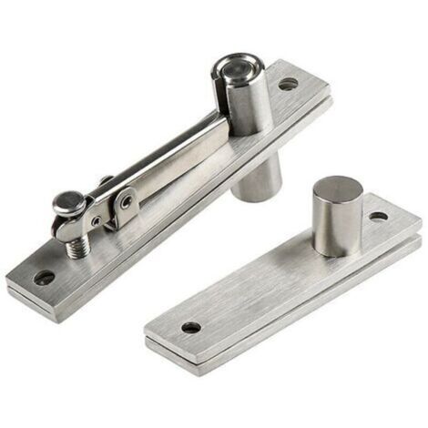 Stainless steel pivot door hinge. Heavy-duty pivot hinge for wooden doors. 360-degree shaft. Stainless steel Murphy door pivot hinge.