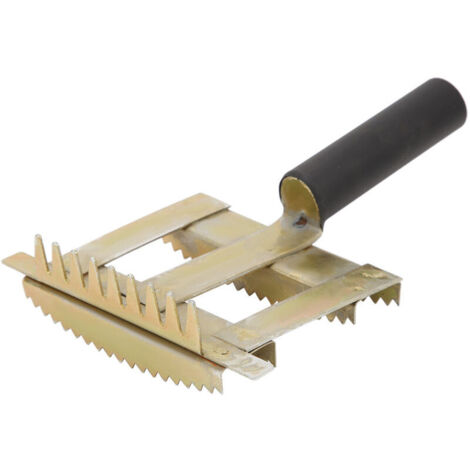 Livestock Shedding Comb for Smooth Coats, Ergonomic Handle, Anti-itch Harrow Rake Grooming Tool for Livestock