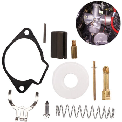 Universal carburetor repair kit, fuel system parts suitable for 2-stroke 43cc, 47cc, and 49cc mini motorcycles, pocket bikes, and motorcycles. (1/4)