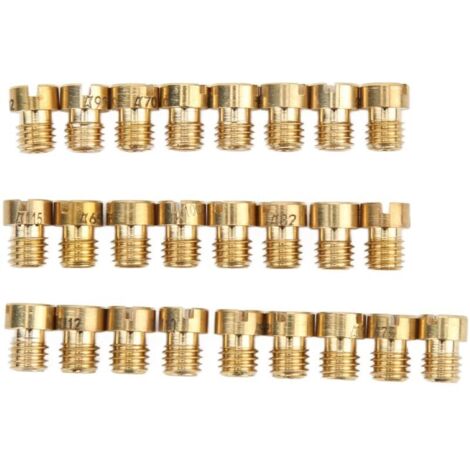 Main Jet, 55-115 M5, 25 Pieces Replacement Main Jet Kit for Dellorto PHBG Carburetor