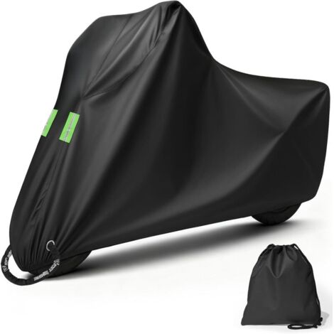 Motorcycle Cover, Waterproof Outdoor Motorcycle Cover, Winter Protective Cover for Motorcycles, Scratch and Dustproof Cover for Motocross/Scooter/Electric Bikes/Bicycles. (245cm x 105cm x 125cm) (1/4)