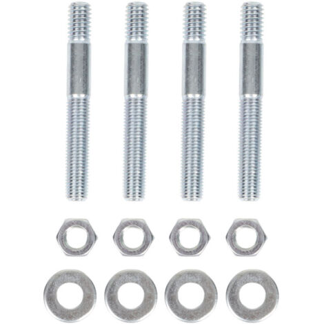 Carburetor Stud Set, High Hardness 4 Pieces High Precision Stable Carburetor Hardware 2-1/2in for 5/16in Thread Intake Manifold. (1/4)