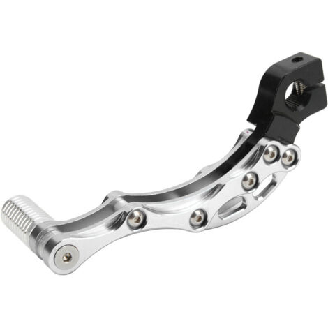 Foot Start Lever, Universal Accessory in High Strength Aluminium Alloy for Motorcycle Scooter (Silver).