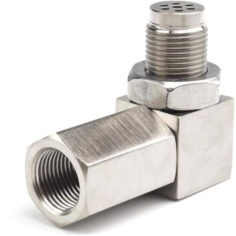 Oxygen Extender, 90° Oxygen Sensor Converter for Car Engine Exhaust Systems M18 x 1.5, Lambda Probe (1/4)
