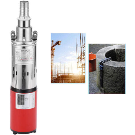DC24V 250W Solar Submersible Deep Well Pump for Household, Industrial, and Agricultural Use A