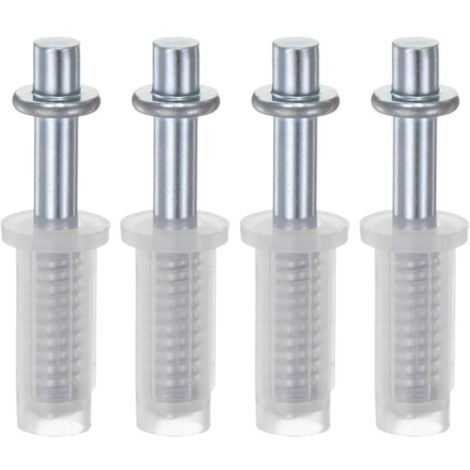 Set of 4 double-leaf 9.5mm spring-loaded top pivots for folding accordion doors