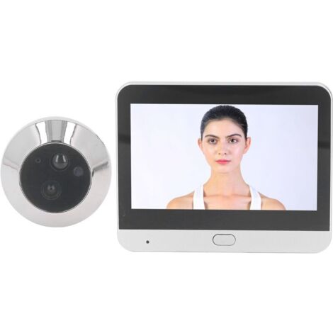 Door Peephole with Camera, 4.3 Inch HD LCD Screen, Digital Video Doorbell, Electronic Surveillance, Night Vision, 120° Wide Angle, Motion Detection (1/4)