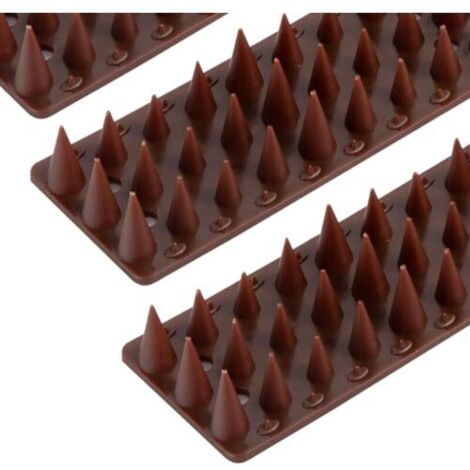 Pigeon Spike, 7.2m Pigeon Spike, Bird Deterrent Spike, Bird Spike for Balconies, Rooftop Gardens or Privacy Barriers, Brown