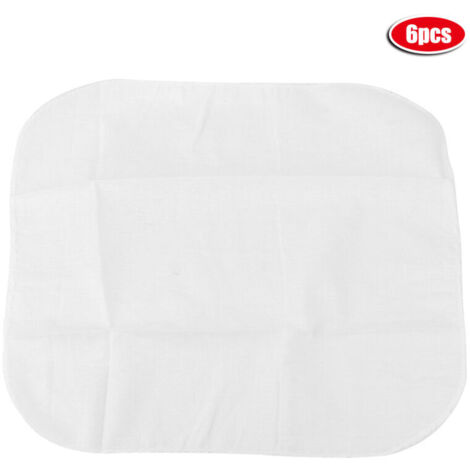 Steamer lining fabric, 6 pieces of cotton kitchen cheese steamer lining mats for everyday steaming, 32 x 32 cm (1/3)