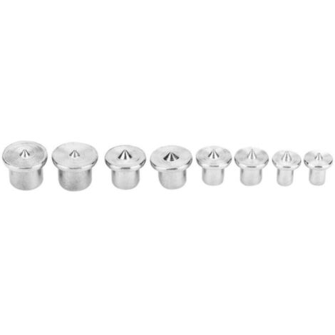 8-piece dowel and tenon center set for precise drilling, dowel centers for woodworking, tenon alignment tool, marker points 6/8/10/12mm (6mm) (1/4)