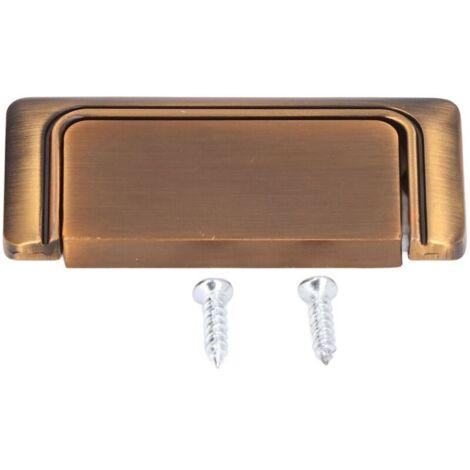 Recessed Door Handle, Drawer Concealed Handle, Flat Pack Tatami Invisible Clothes Wardrobe Door Handle, Simple Concealed Handle without Punch, Concealed Flat Handle