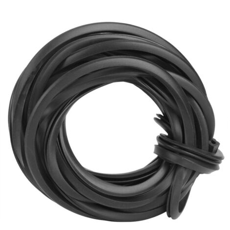 Rubber Strip, Greenhouse Rubber Seal, Glazing Rubber Seal, Black Accessories for Glass Sealing (4 meters), Greenhouse Accessory
