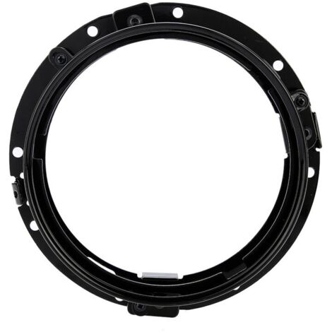 7-inch round ring mounting bracket for Jeep Wrangler (Black).