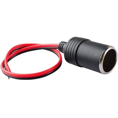 12V 10A Female Car Cigarette Lighter Adapter Plug Connector - Black Automotive/Motorcycle Products (1/3)