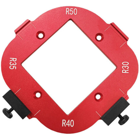 Router Angle Radius Jig R30 R35 R40 R45 Aluminum Alloy Angle Radius Jig Portable and Durable Woodworking Tool for DIY Projects