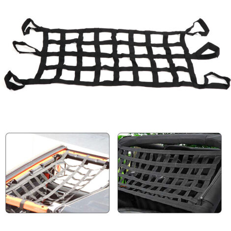 Universal roof net for Jeep Wrangler (YJ/TJ/JK/JL) - Tailgate hammock - Secures luggage in all situations