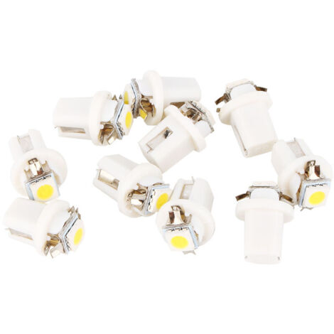 10pcs T5 T5 Gauge de voiture 5050 1SMD LED Speedo Dash Toard Dash Side Bulb 12V. (1/4)