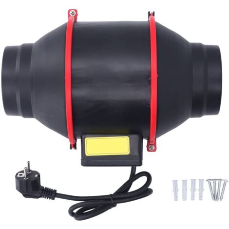10.2cm Silent Duct Fan with Oblique Airflow Boost for Various Environments. (EU Plug 220V 6A) (1/4)