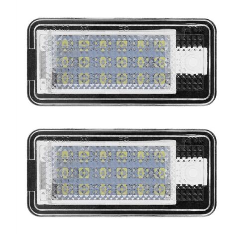 2x LED License Plate Bulb Kit for Audi A3/S3/A4/S4/A6 - Easy to Install - Bright White Lighting (1/4)