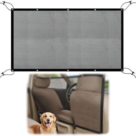 pc Dog Car Barrier - Car Partition Net with Rope, Car Trunk Divider ...