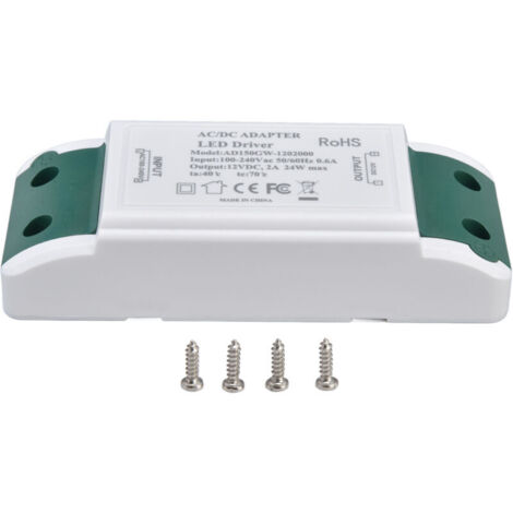 AC100-240V, ABS Shell LED Power Driver 12V LED Driver Multi Protection 50/60Hz pour Cabinet Light (1/4)