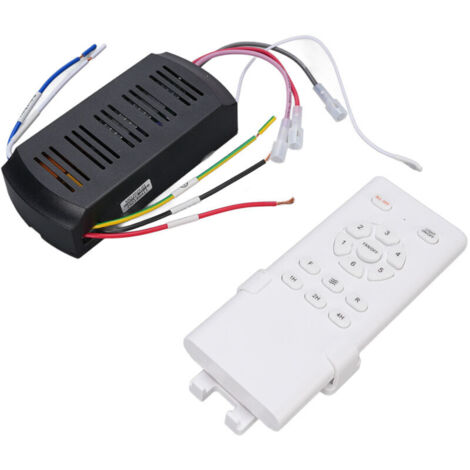 Ceiling Fan Light Remote Control Replacement Kit with Battery, Works in English, Universal for Household Use (1/4)