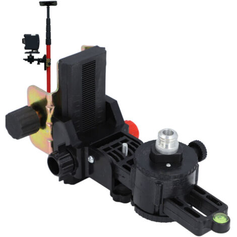 Level stand, sturdy L-shaped bracket, multifunctional wall mount, 360-degree rotating laser level adapter (1/4)