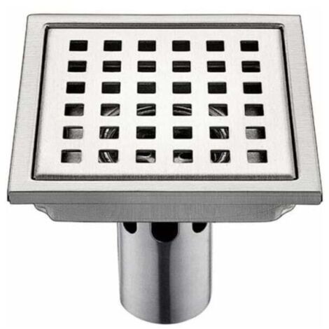 Stainless Steel Floor Drain 1 Pc, 15cm, Square Filter, Deodorizing, Anti-Backflow, Water Leakage, 15cm (1/4)