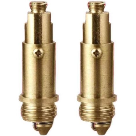 Set of 2 Brass Spring Plugs for Pop Up Click Clack Bathtub Drain, for Click Clack Sink Drain, High Quality Replacement for Bathtub Sink (1/4)