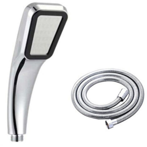 300-hole water-saving shower head, high-pressure rectangular bathroom shower accessories (shower head hose)