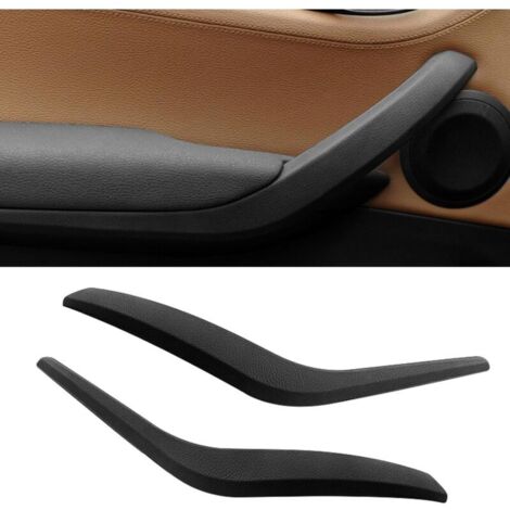 2PCS Compatible with BMW X1 E84 2008-2015, 6d, 16i, 18d, 18dX, 18i, 20d, 20dX, 20i, 20iX, 23dX, 25dX, 25iX Interior Door Handle Left + Right Door Handle - Black (1/4)