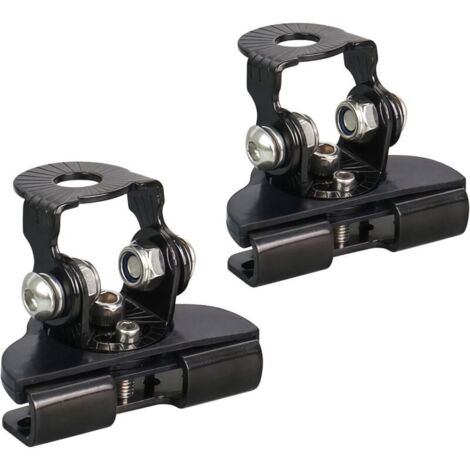 LED light bar brackets, LED headlight mounting brackets, corrosion-resistant, aluminum alloy clamp for headlights/license plates, for most cars, trucks, SUVs, 2pcs, black