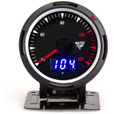 2.5in Water Temperature Gauge 40-120℃ Universal Car Water Temperature Meter LCD Display DC12V. (1/4)