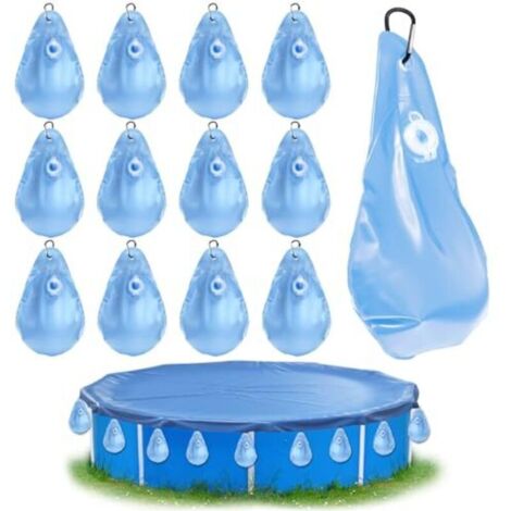 Pool cover weight bags, set of 12 weight bags, winter cover weight bags, wall bags for pool cover, hanging bags for pool cover. (1/4)