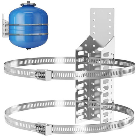 Wall-mounted tank bracket, thermal tank bracket, 7.87 x 5.12 inches, heavy-duty extension pole brackets for nitrogen and propane tanks, suitable for poles