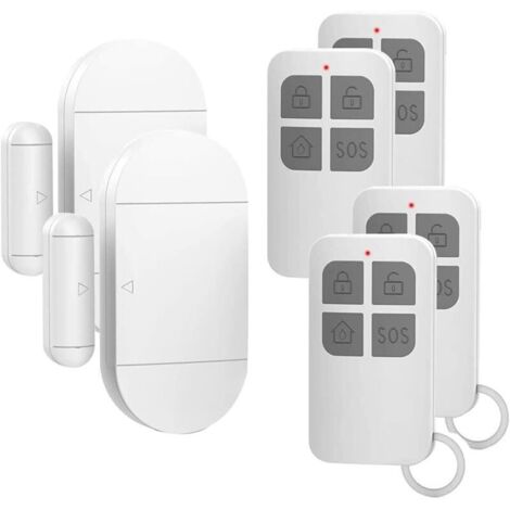 Door Alarm, Door Opening Detector with Powerful 130 DB Siren, Wireless Magnetic Door and Window Alarm for Doors, Windows and Cabinets, Home, Office (Pack of 2)