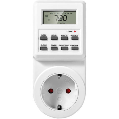 Digital and Electrical Timer Plug, Programmable Plug with Alternating and Repeating Cycles, Countdown Timer Plug, Programmable Timer Plug with LCD, Save Electricity