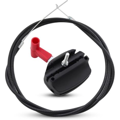 Lawnmower Throttle Cable, Mower Cable, Throttle Cable, Handle Kit for Electric and Petrol Lawnmowers, Universal Throttle Cable for Lawnmowers (1/4)