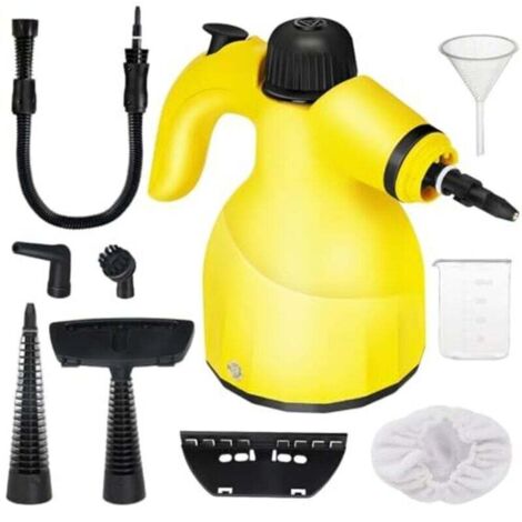 1000W portable steam cleaner with 9 stain-removing accessories, eliminates grease, car seats, windows and much more, sofa stain remover, 350ml tank (1/4)