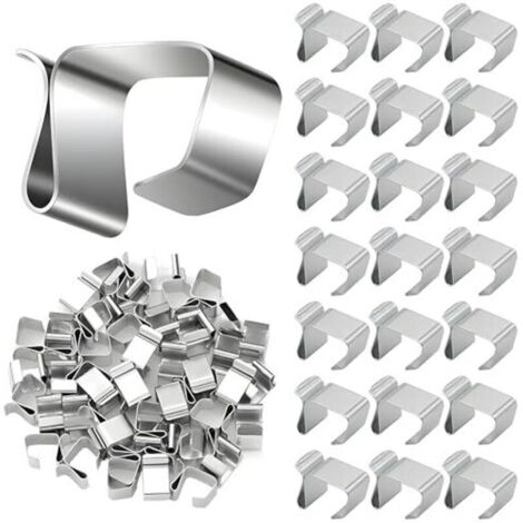 50 gutter hooks for string lights, stainless steel Christmas lights, metal gutter hooks for Christmas lights, mini gutter hooks, etc. (1/4)